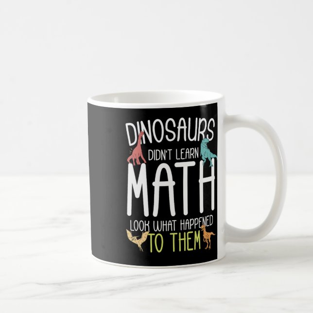 Caneca De Café Professor de Matemática Dinossauros Não Aprenderam (Direita)