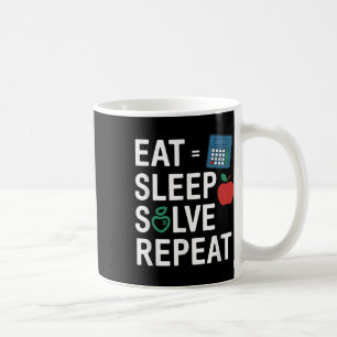 Caneca De Café Professor de Matemática Engraçado Álgebra Cl Volta