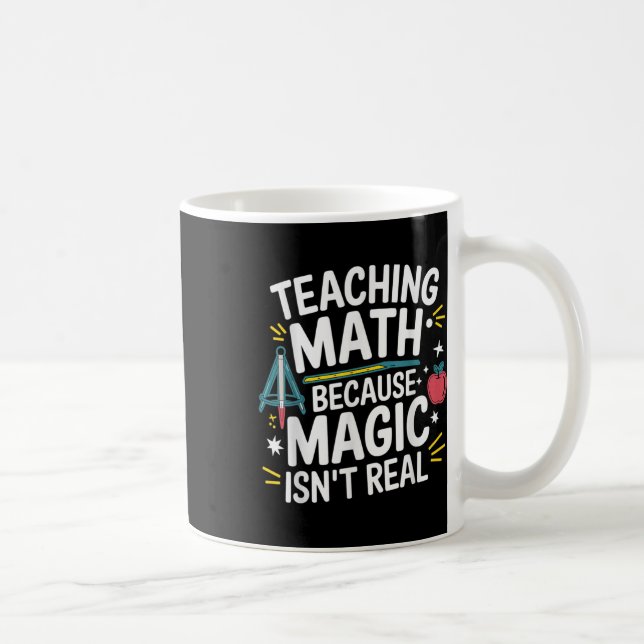 Caneca De Café Professor de Matemática Engraçado Amante de Álgebr (Direita)