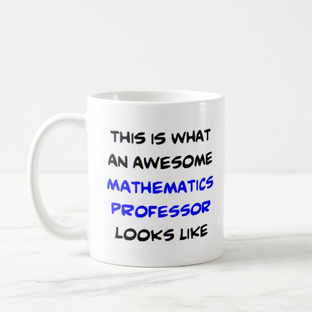 Caneca De Café professor de matemática, incrível (Esquerda)