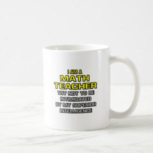 Caneca De Café Professor de matemática... Inteligência superior