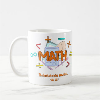 Caneca De Café Professor de Matemática - O melhor na solução de e