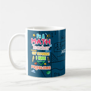 Caneca De Café Professor de Matemática Persona