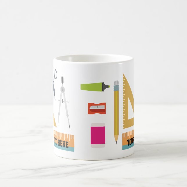 Caneca De Café Professor de Matemática Personalizado - Dão de Mug (Centro)