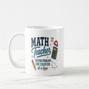 Caneca De Café Professor de Matemática Solucionador de Problemas