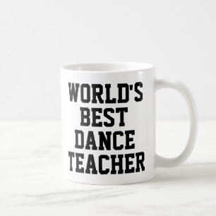 Caneca De Café Professor de melhor dança do mundo que se doa mug