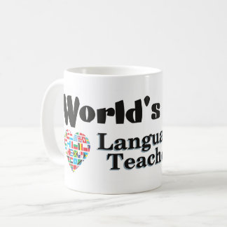 Caneca De Café Professor de melhor língua do mundo