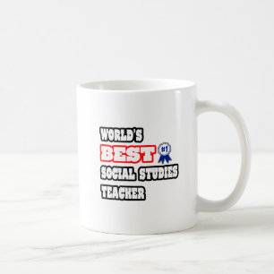 Caneca De Café Professor de Melhores Estudos Sociais do Mundo