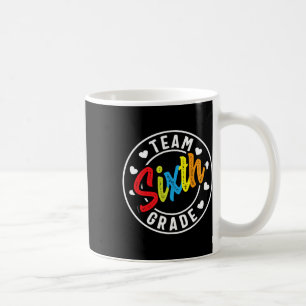 Caneca De Café Professor De Meninas Do Sexto Ano De Volta À Escol