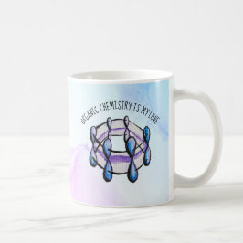 Caneca De Café Professor de Moléculas de Química Orgânica e Amor