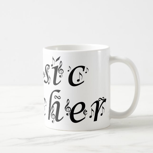 Caneca De Café Professor de música (Direita)