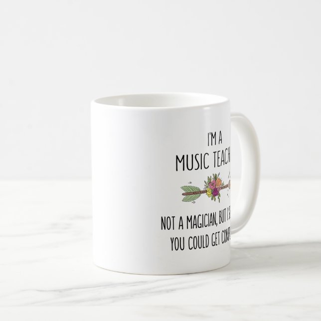 Caneca De Café Professor de Música Engraçado Dão Ideia Café Mug (Frente Esquerda)