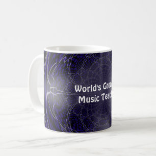 Caneca De Café Professor de Música Mais Incrível do Mundo Fractal
