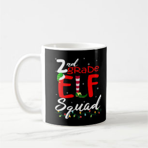 Caneca De Café Professor de Natal do 2º ano do Elf Premier