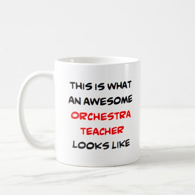 Caneca De Café professor de orquestra, incrível (Esquerda)