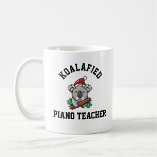 Caneca De Café Professor de Piano Koalafied
