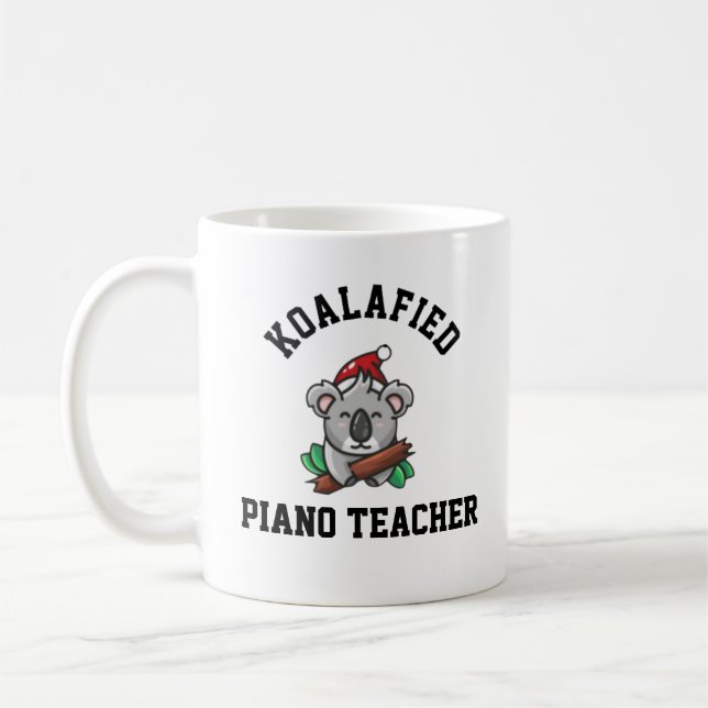 Caneca De Café Professor de Piano Koalafied (Esquerda)