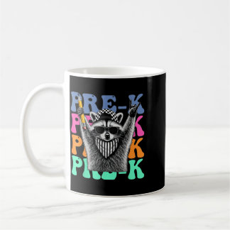Caneca De Café Professor de Pré-K Engraçado Fvibesl Guaxinim Volt