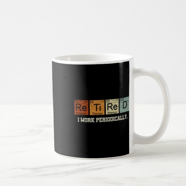 Caneca De Café Professor de Química Aposentado Presente de Aposen (Direita)