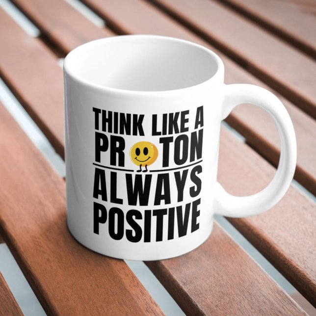 Caneca De Café Professor de Química de protões positivos para ner (Criador carregado)