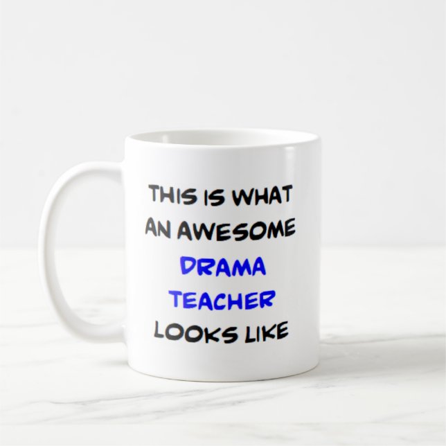 Caneca De Café professor de teatro incrível (Esquerda)