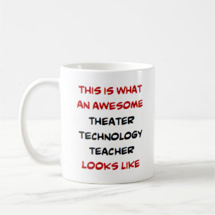 Caneca De Café professor de tecnologia de teatro incrível