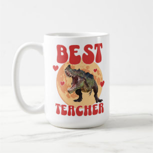 Caneca De Café Professor Dinossauro Engraçado Melhor