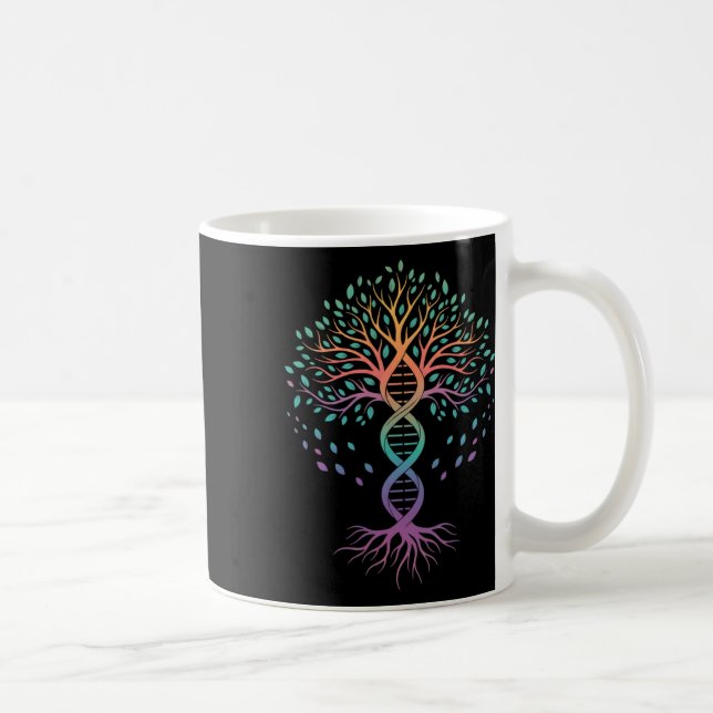 Caneca De Café Professor Dna Árvore Da Vida, Professor De Biologi (Direita)