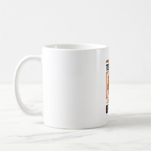 Caneca De Café Professor Engraçado Cérebros de Halloween Gráfico