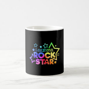 Caneca De Café Professor Engraçado EDUCATIVO ROCKSTAR cita de vo