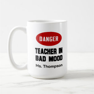 Caneca De Café Professor engraçado em mau humor