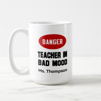 Caneca De Café Professor engraçado em mau humor