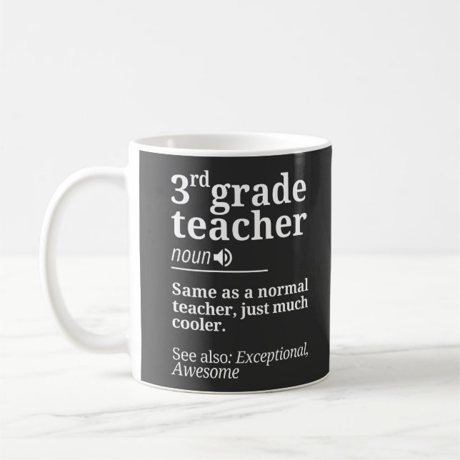 Caneca De Café Professor Engraçado Engraçado Professores do Terce (Esquerda)