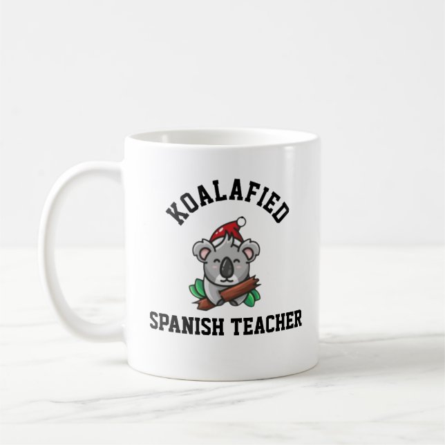 Caneca De Café Professor espanhol Koalafied (Esquerda)