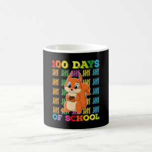 Caneca De Café Professor Esquilo de 100 Dias de Escola