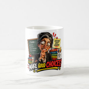 Caneca De Café Professor Estrito Faz Escolhas Certas