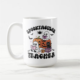 Caneca De Café Professor Fantasma Bonito, Professor de Halloween-