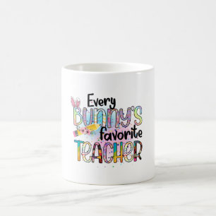 Caneca De Café Professor favorito de cada coelhinha, Felz pascoa