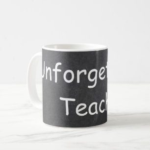 Caneca De Café Professor inesquecível Design de quadro de chalbo
