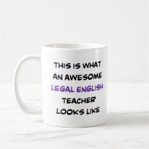Caneca De Café professor legal incrível de inglês