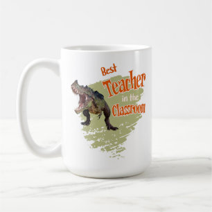 Caneca De Café Professor Melhor Dinossauro Engraçado na Sala de A