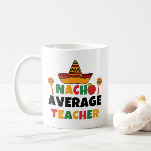 Caneca De Café Professor Nacho Médio Engraçado Cinco de Mayo Prof