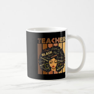 Caneca De Café Professor Negro Inteligente Afro Melanina American