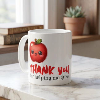 Caneca De Café Professor Obrigado Por Me Ajudar A Crescer