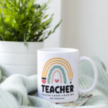 Professor Personalizado Ensine Amor Inspire Arco-Í