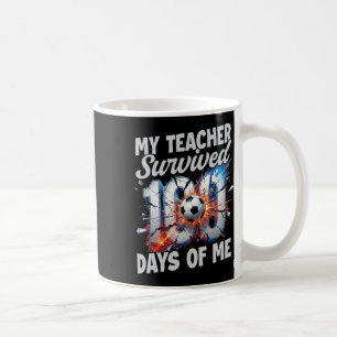 Caneca De Café Professor Sobreviveu 100 Dias De Mim 100º Dia De E