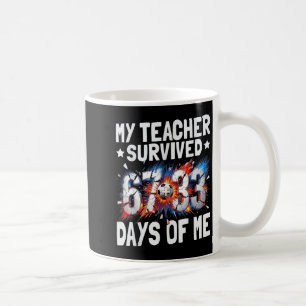 Caneca De Café Professor Sobreviveu 100 Dias De Mim 100º Dia De E