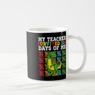 Caneca De Café Professor Sobreviveu 100 Dias De Mim Para 100º Dia