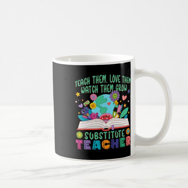 Caneca De Café Professor Substituto Daisy Flor Professor Substitu (Direita)