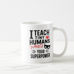 Caneca De Café Professor Super-Herói Engraçado Ensinando Superpod